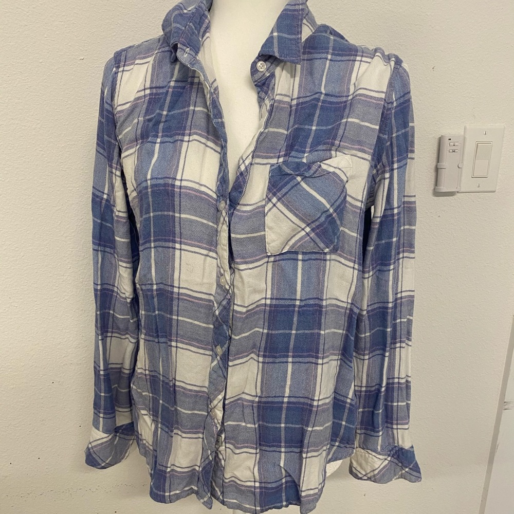 Rails plaid button down shirt